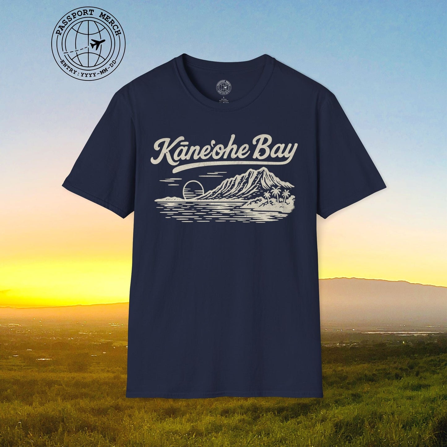 Kaneohe Bay Vintage Monochrome, Hawaii T-Shirt
