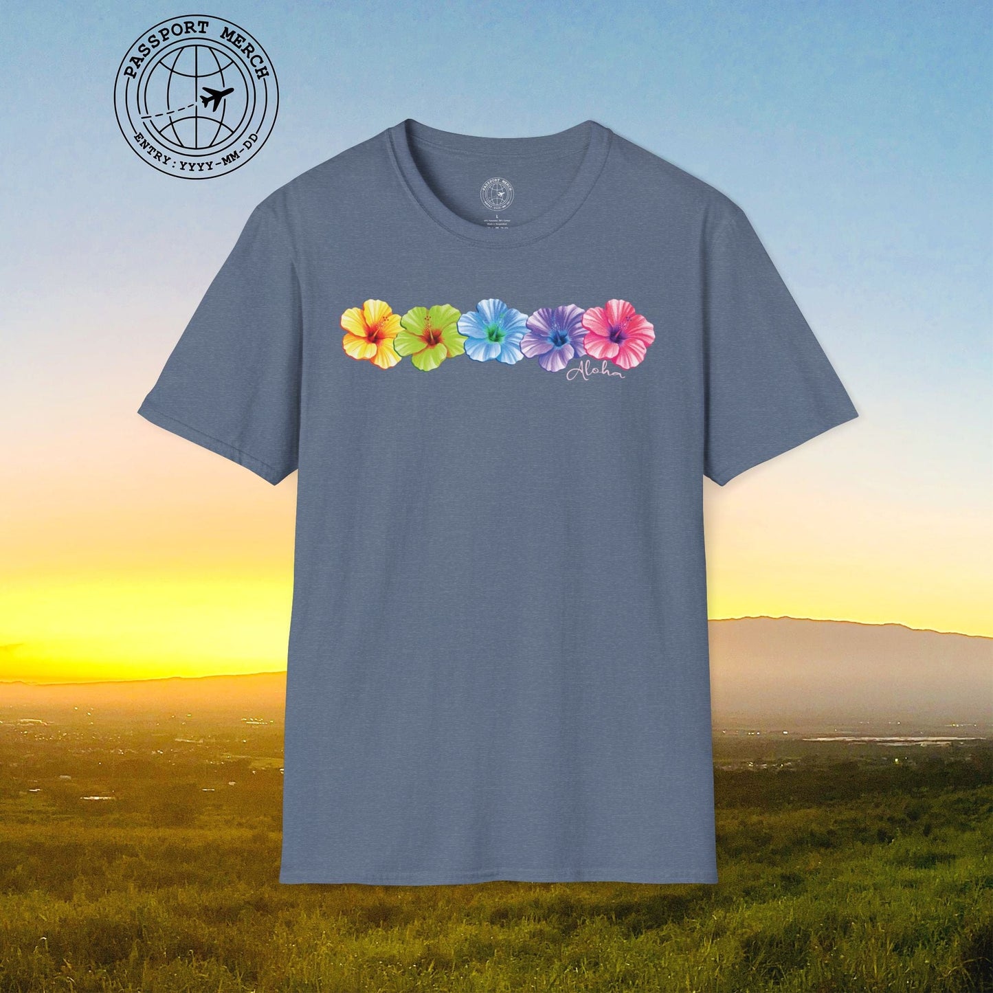 Five Vibrant Hibiscus, Hawaii T-Shirt