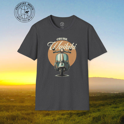 Vintage Cruise Waikiki Moped, Hawaii T-Shirt