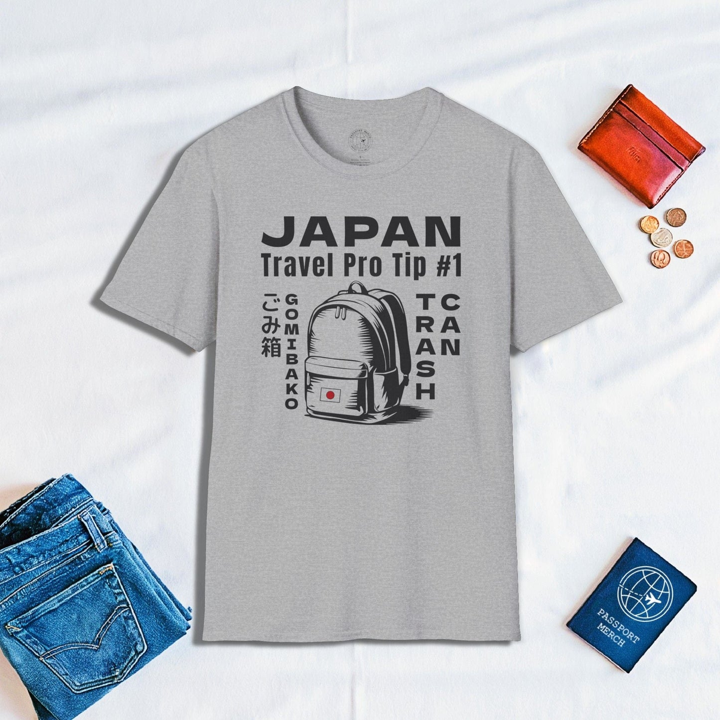 Japan Travel Pro Tip #1 - Trash Can T-Shirt