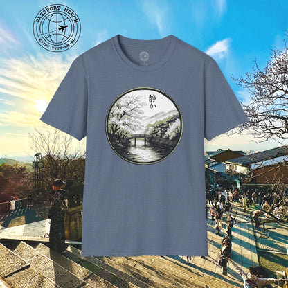 Monochrome Shizuka (Tranquil), Japan T-Shirt
