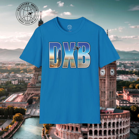 Airport Window Dubai United Arab Emirates DXB T-Shirt