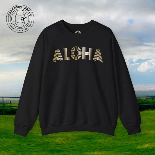 Retro Bling Aloha, Hawaii Crewneck