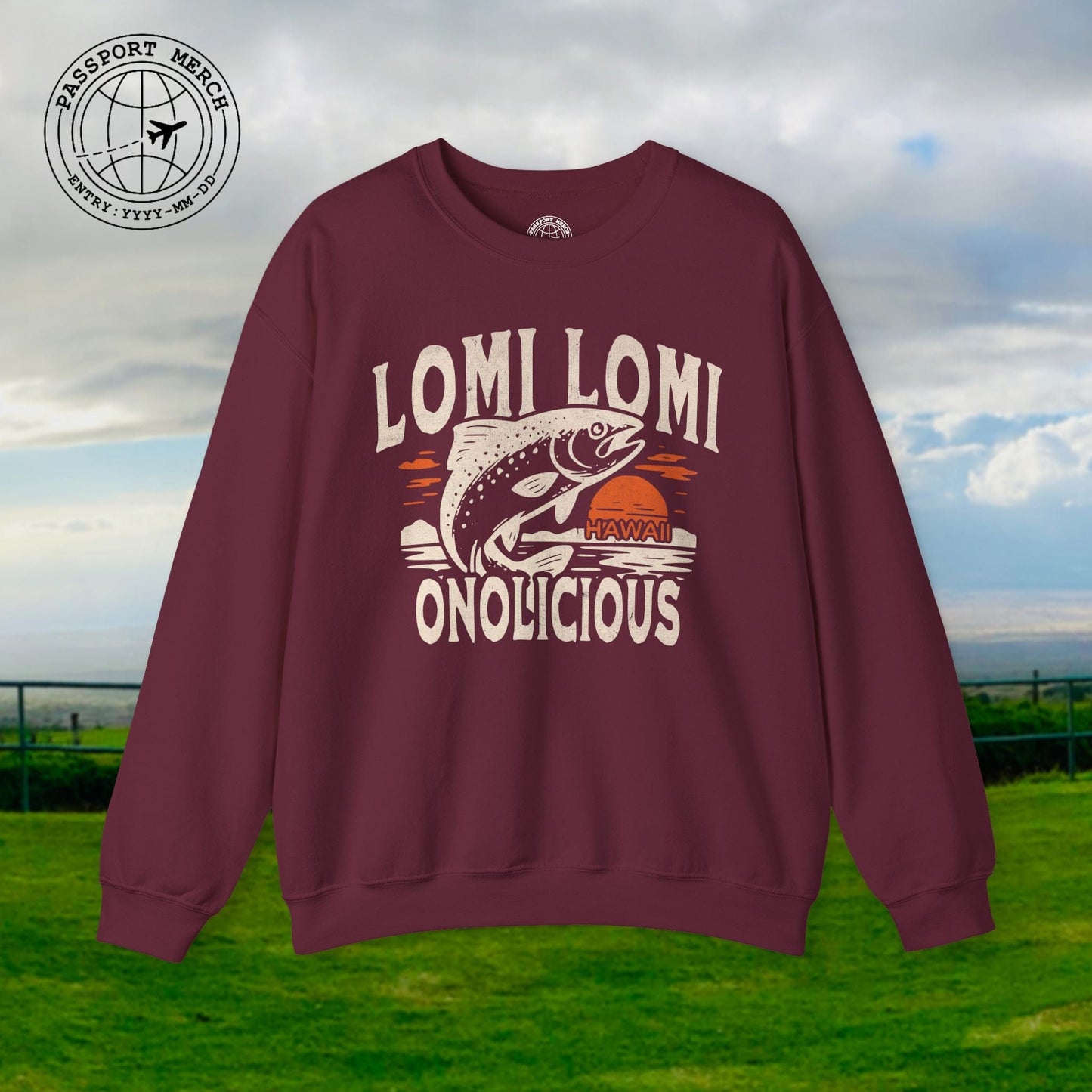 Onolicious Lomi Lomi Salmon, Hawaii Crewneck