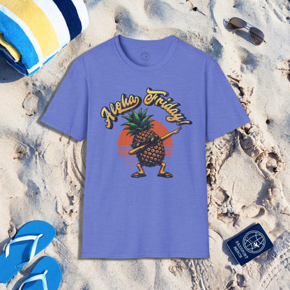 Aloha Friday Dabbing Pineapple Hawaii T-Shirt