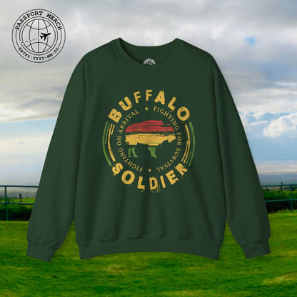 Vintage Buffalo Soldier, Jamaica Crewneck