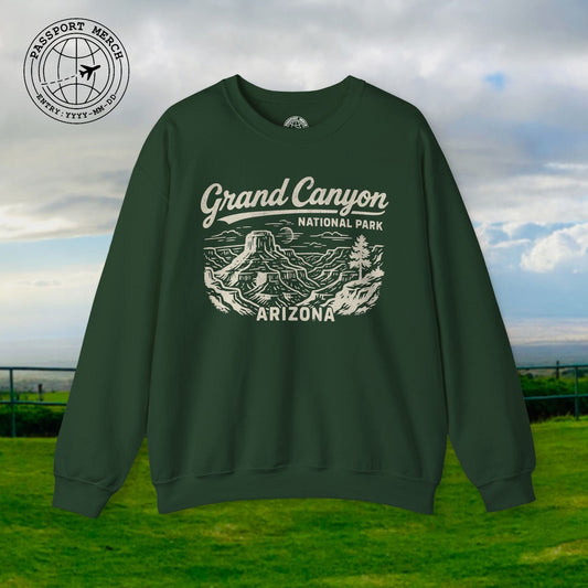 Grand Canyon National Park Vintage Monochrome, Arizona Crewneck
