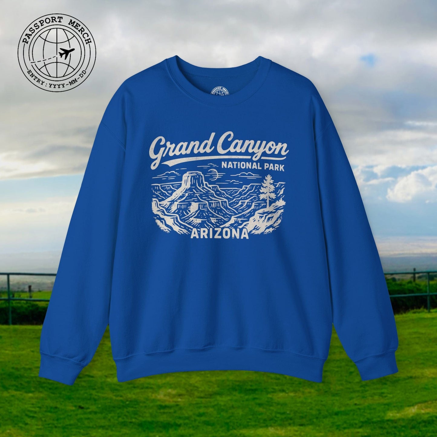 Grand Canyon National Park Vintage Monochrome, Arizona Crewneck