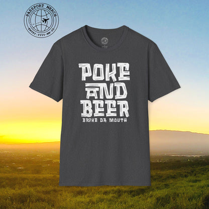 Poke and Beer, Hawaii T-Shirt