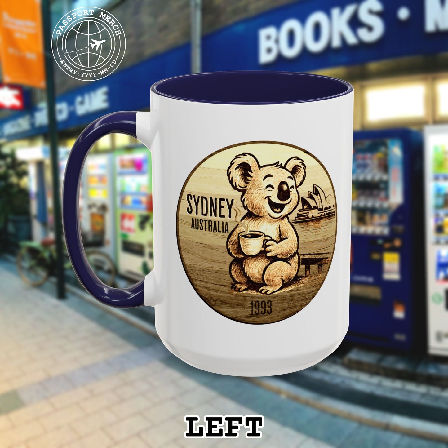 Vintage Koala & Coffee in Sydney, Australia 15oz Mug
