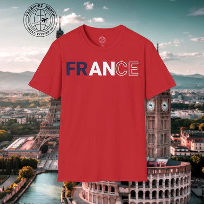 France Patriotism Letter Flag T-Shirt