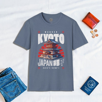 Wander Kyoto Japan Temple T-Shirt