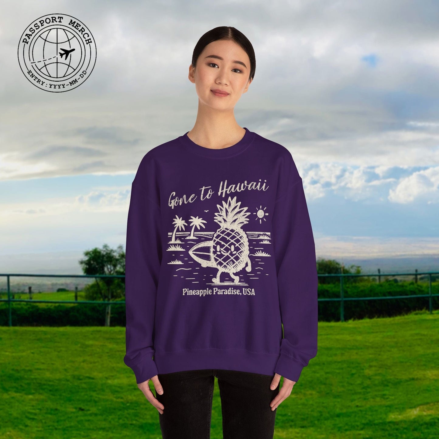 Gone to Hawaii, Pineapple Paradise Crewneck