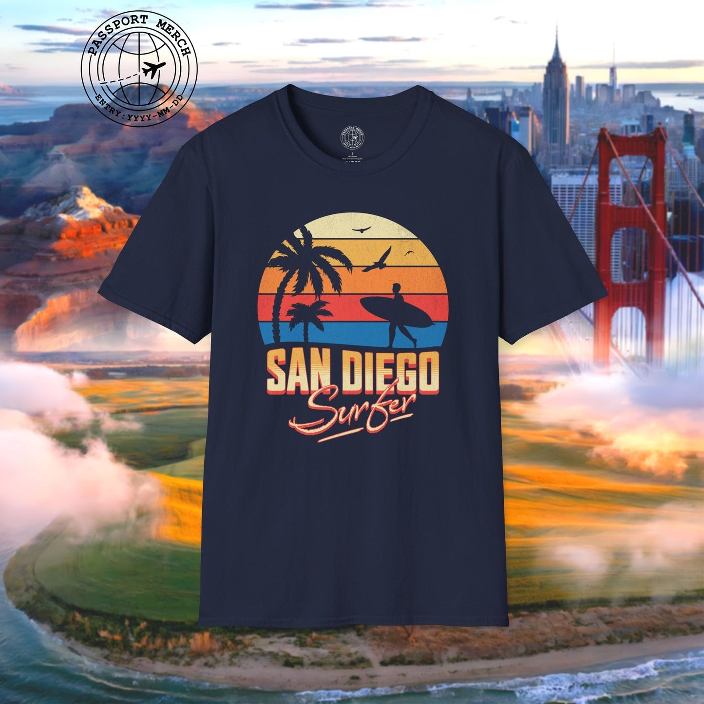 San Diego Surfer California T-Shirt