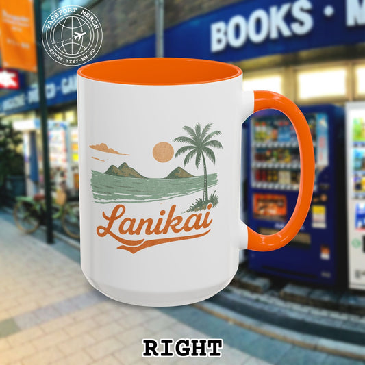 Vintage Lanikai, Oahu, Hawaii 15oz Mug
