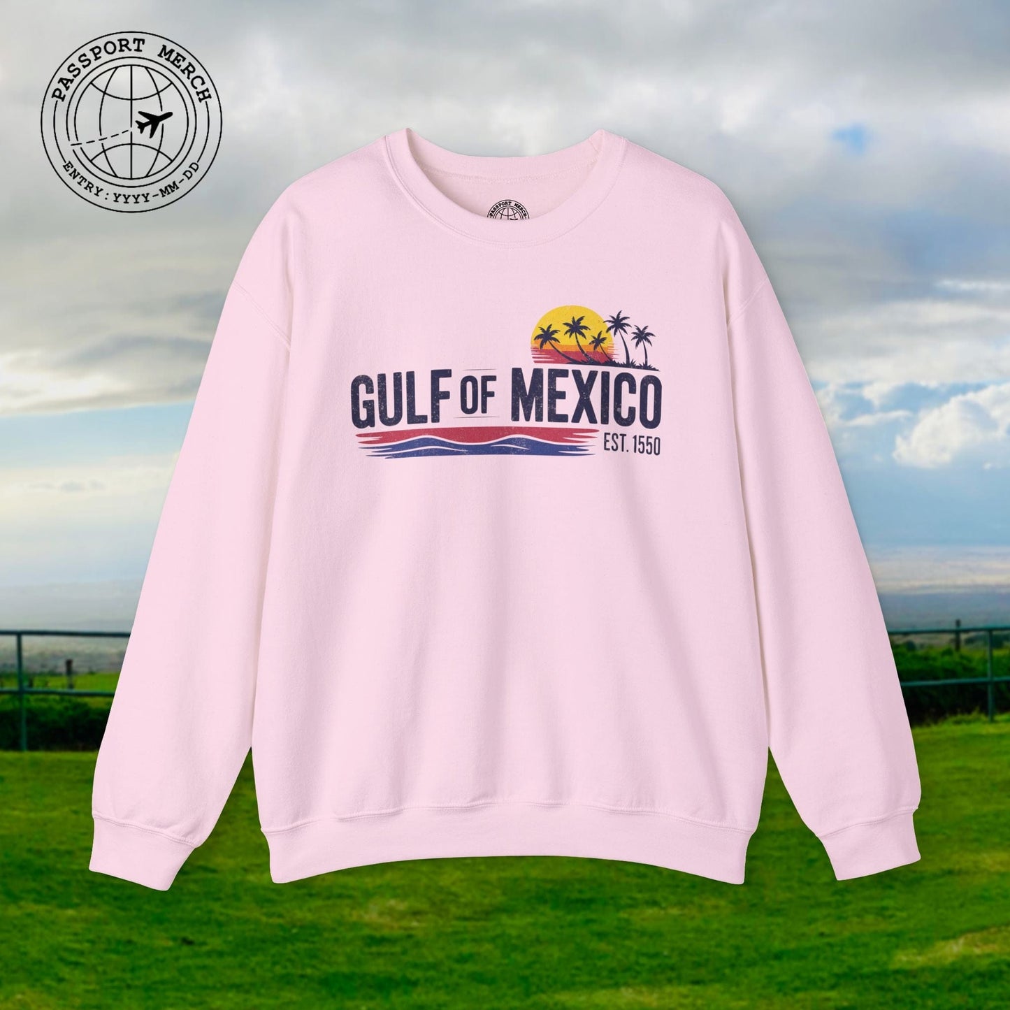 Vintage Retro Gulf of Mexico Crewneck