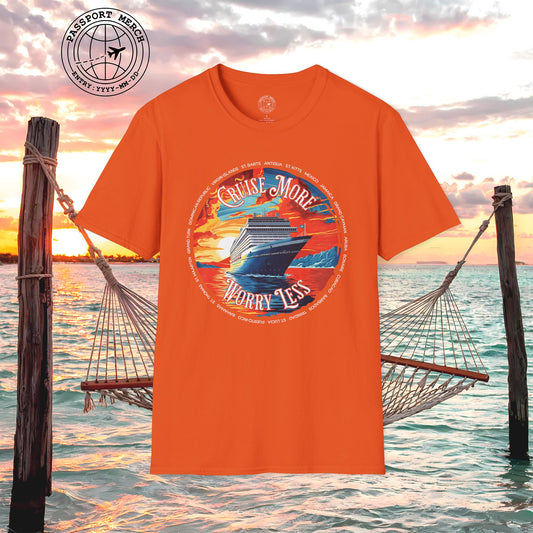 Cruise More Worry Less Caribbean T-Shirt