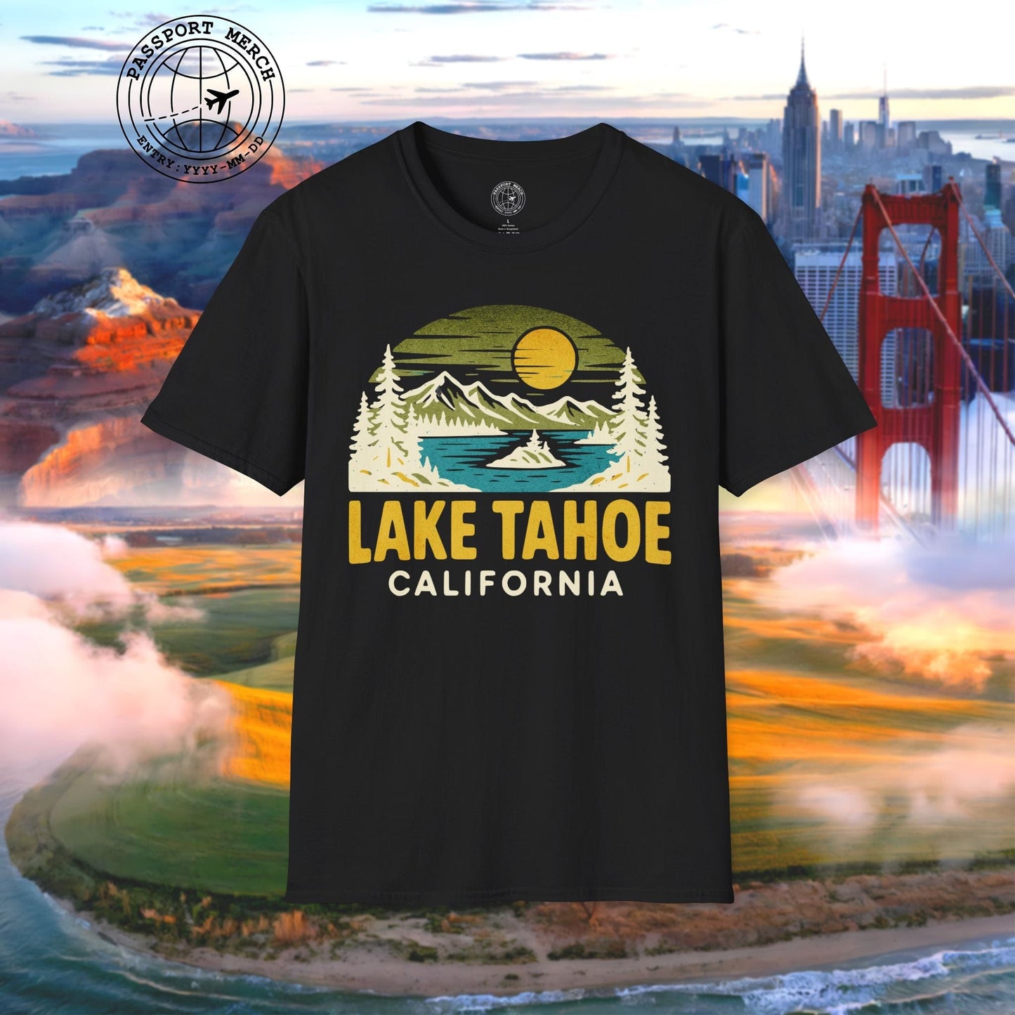 Lake Tahoe, California - 80's Vintage T-Shirt