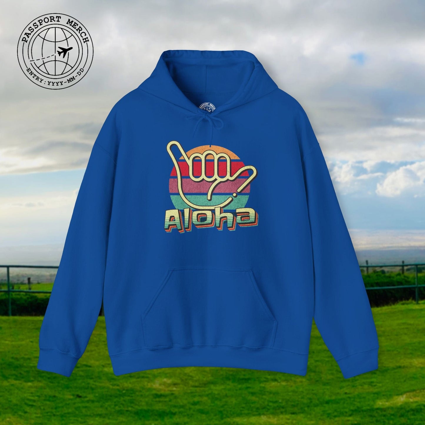 Vintage Retro Aloha Shaka, Hawaii Hoodie