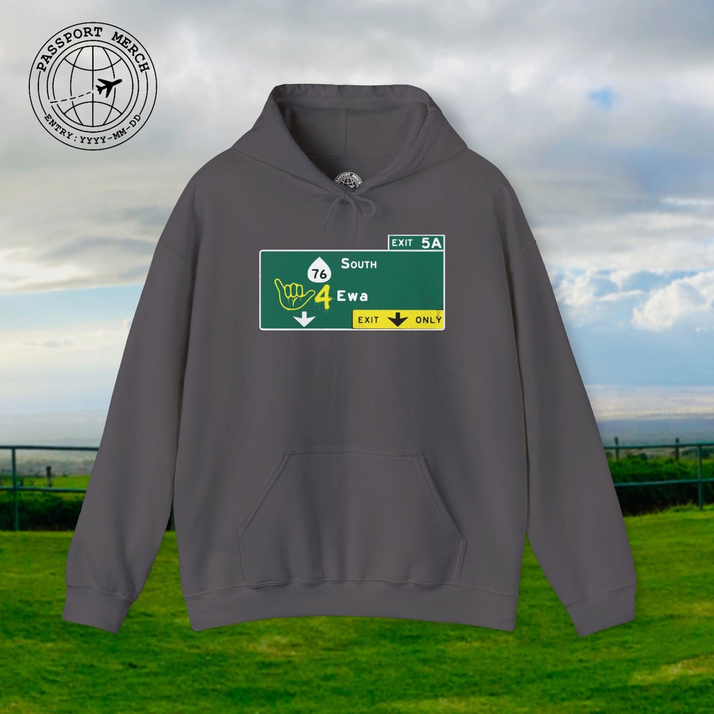 Signs of Wanderlust, Shaka 4 Ewa, Hawaii Hoodie
