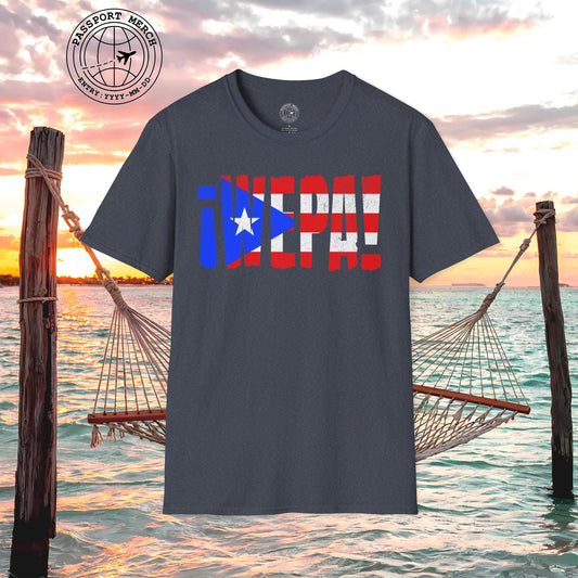 Wepa Puerto Rico Letter Flag T-Shirt