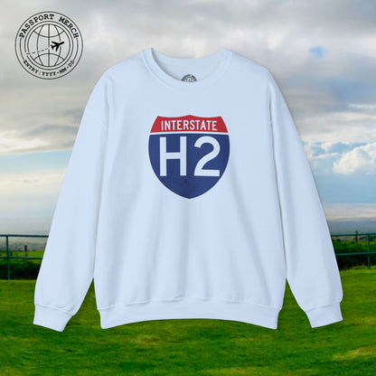 Signs of Wanderlust, Interstate H2, Hawaii Crewneck