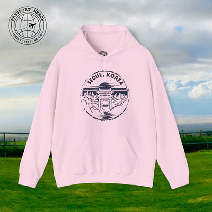 Vintage Badge, Seoul Korea Hoodie