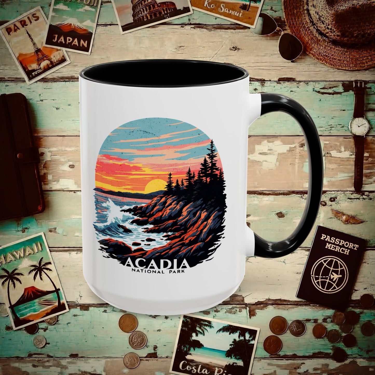 Acadia National Park, Maine 15oz Mug Black / 15oz