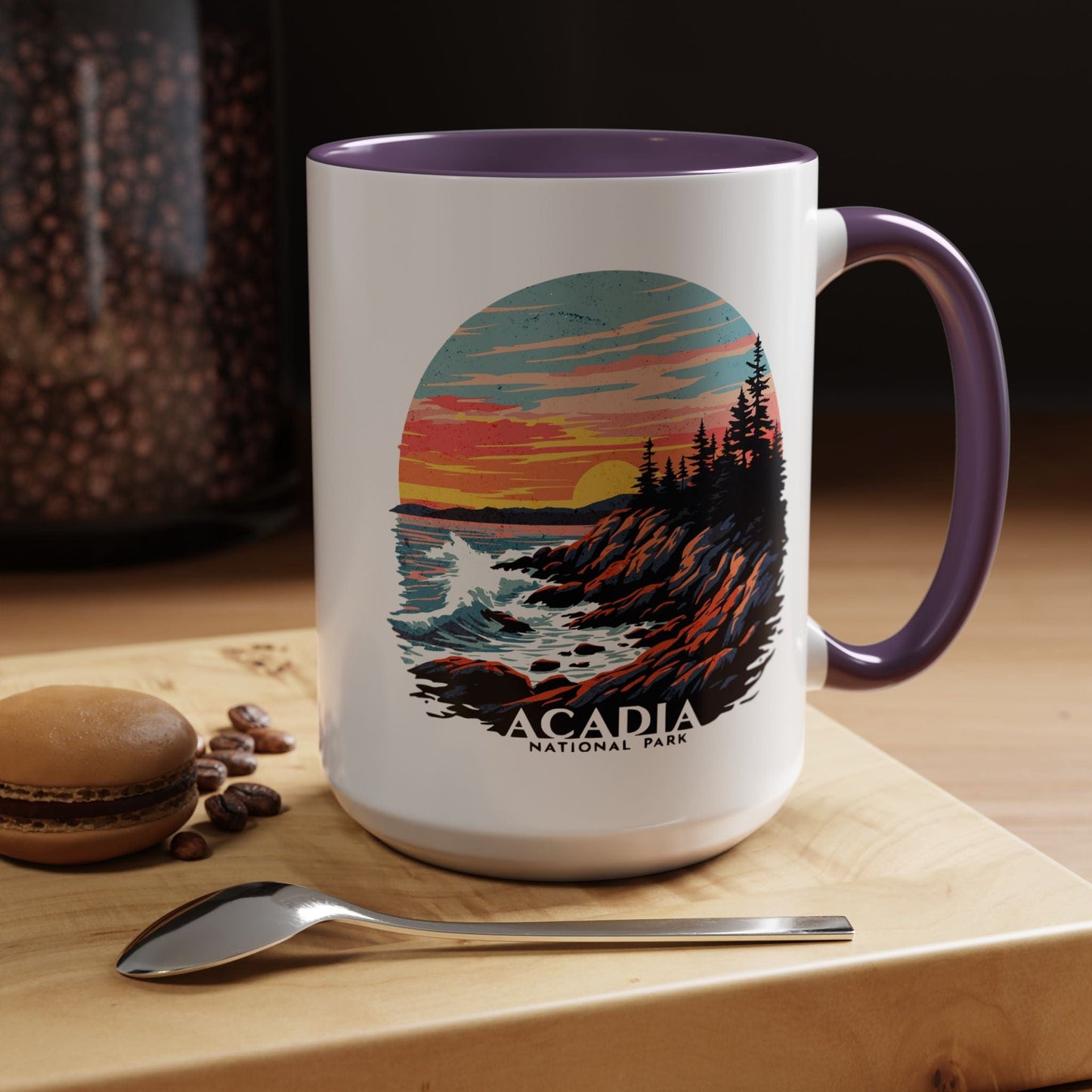 Acadia National Park, Maine 15oz Mug Purple / 15oz