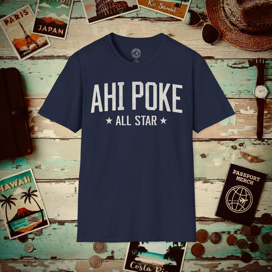 Ahi Poke All Star, Hawaii T-Shirt Navy / S