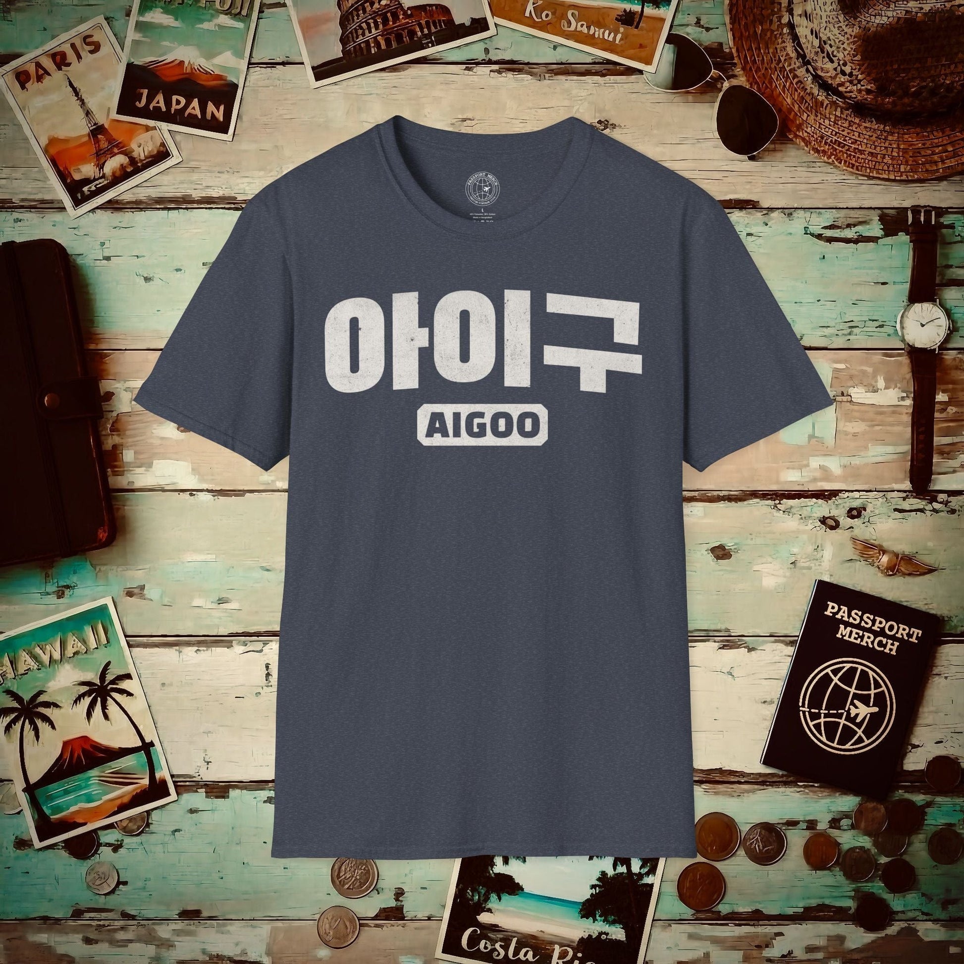 Aigoo (K-Drama 101) Korea T-Shirt Heather Navy / S