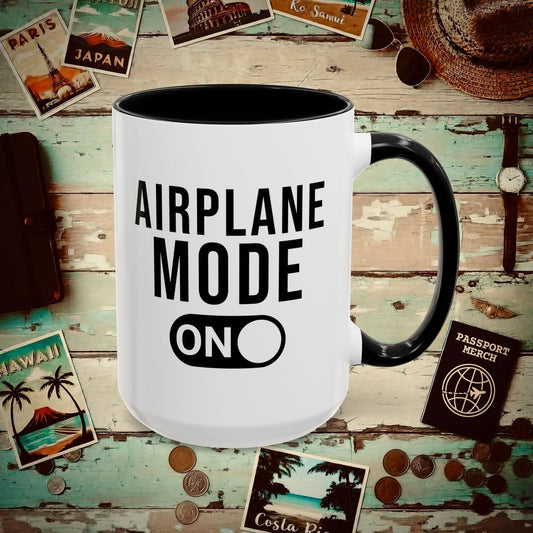 Airplane Mode, On 15oz Mug Black / 15oz