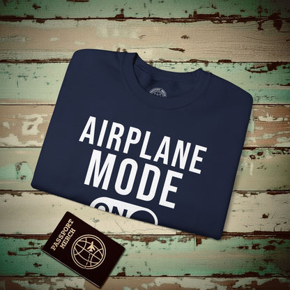 Airplane Mode, ON Crewneck Navy / S