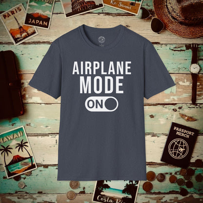 Airplane Mode, On T-Shirt Heather Navy / S