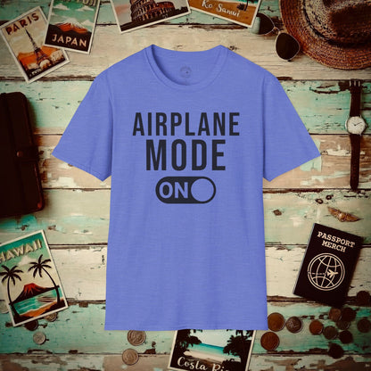 Airplane Mode, On T-Shirt Heather Royal / S