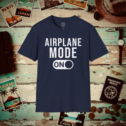 Airplane Mode, On T-Shirt Navy / S