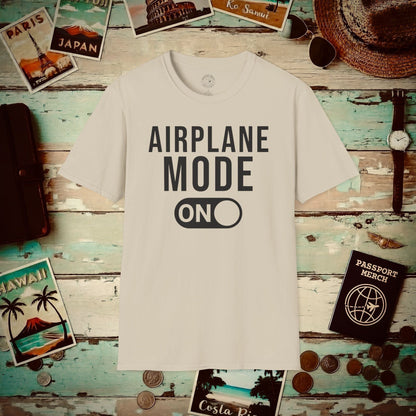 Airplane Mode, On T-Shirt Sand / S