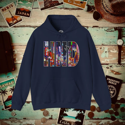 Airport Window Haneda Tokyo Japan HND Hoodie Navy / S