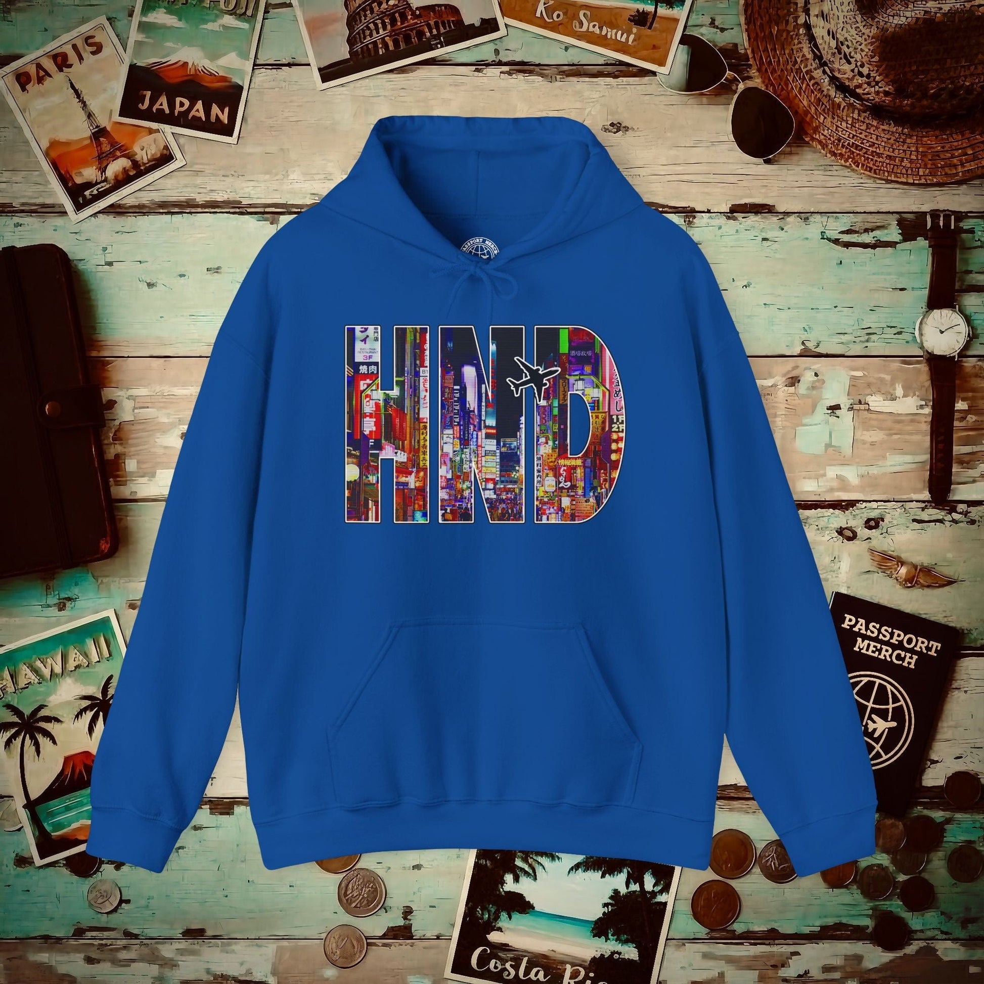 Airport Window Haneda Tokyo Japan HND Hoodie Royal / S