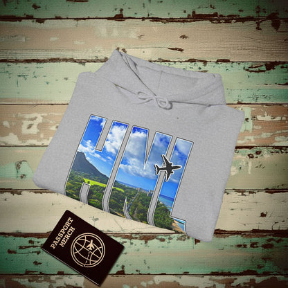 Airport Window Honolulu Oahu Hawaii HNL Hoodie Sport Grey / S
