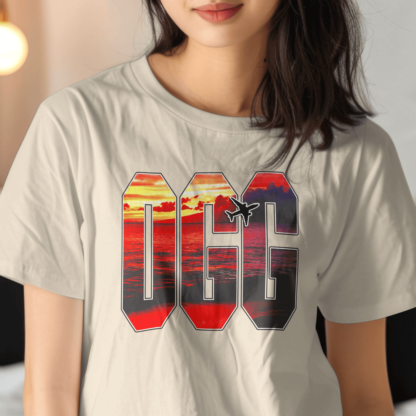 Airport Window Kahului Maui Hawaii OGG T-Shirt Sand / S