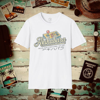 Akihabara Retro Joystick, Japan T-Shirt White / S