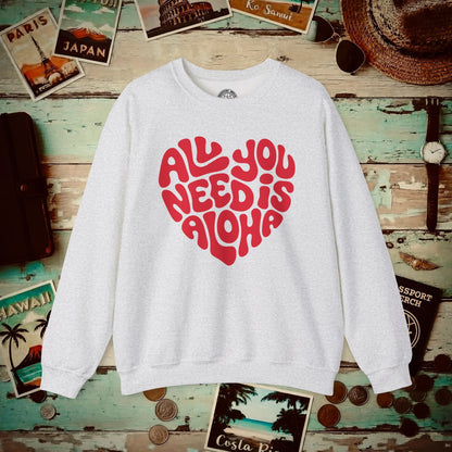 All You Need Is Aloha, Hawaii Crewneck Ash / S
