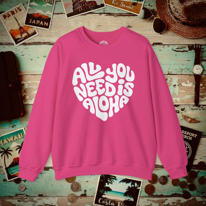 All You Need Is Aloha, Hawaii Crewneck Heliconia / S