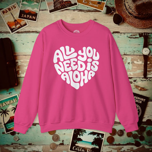 All You Need Is Aloha, Hawaii Crewneck Heliconia / S