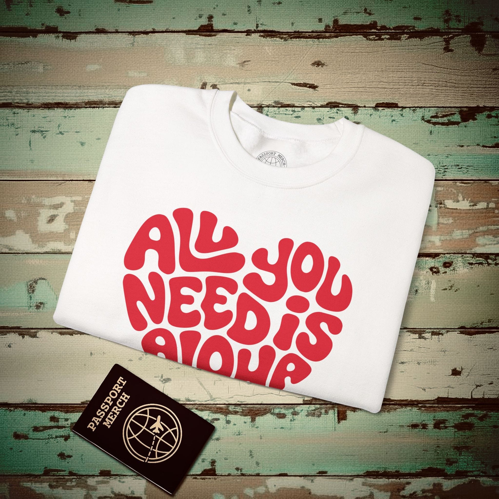 All You Need Is Aloha, Hawaii Crewneck White / S