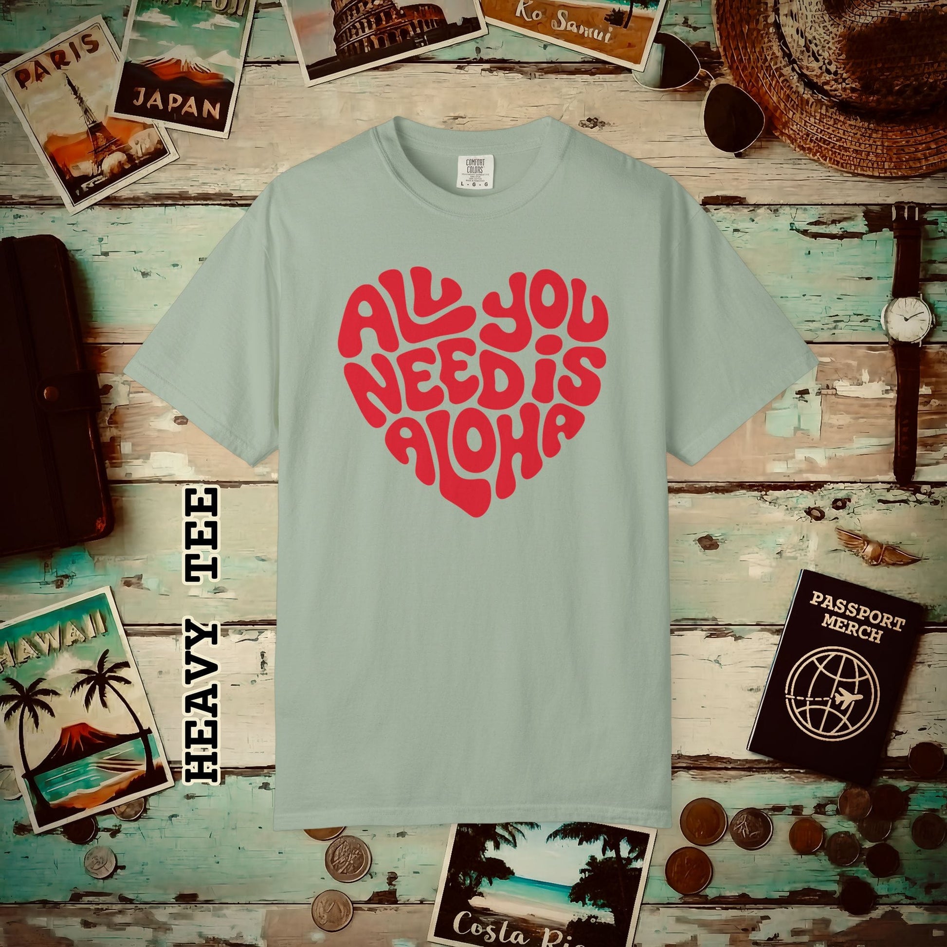 All You Need Is Aloha, Hawaii Heavy Tee Bay / S