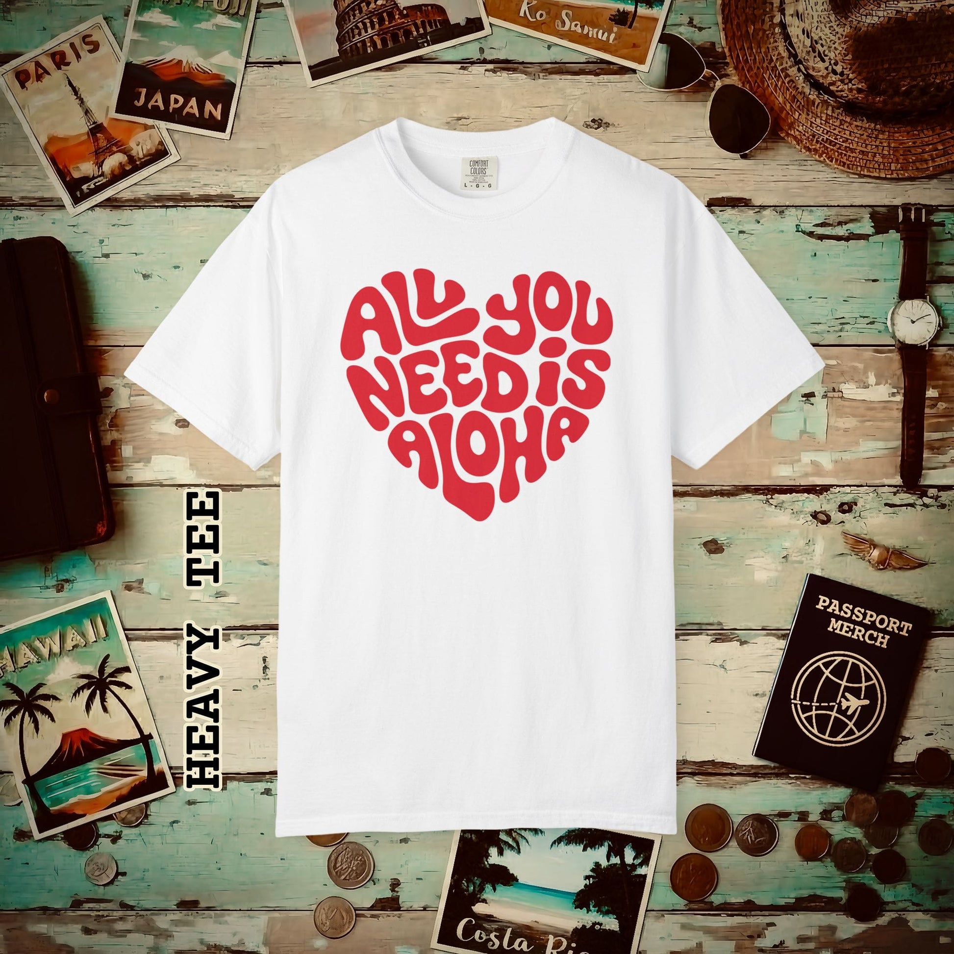 All You Need Is Aloha, Hawaii Heavy Tee White / S