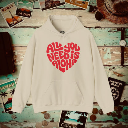 All You Need Is Aloha, Hawaii Hoodie Sand / S