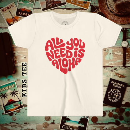 All You Need Is Aloha, Hawaii Kids Tee Natural / S
